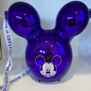 Disneyland 100 Years of Wonder Purple Mickey Popcorn Bucket Disney100